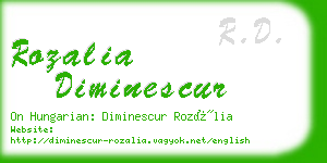 rozalia diminescur business card